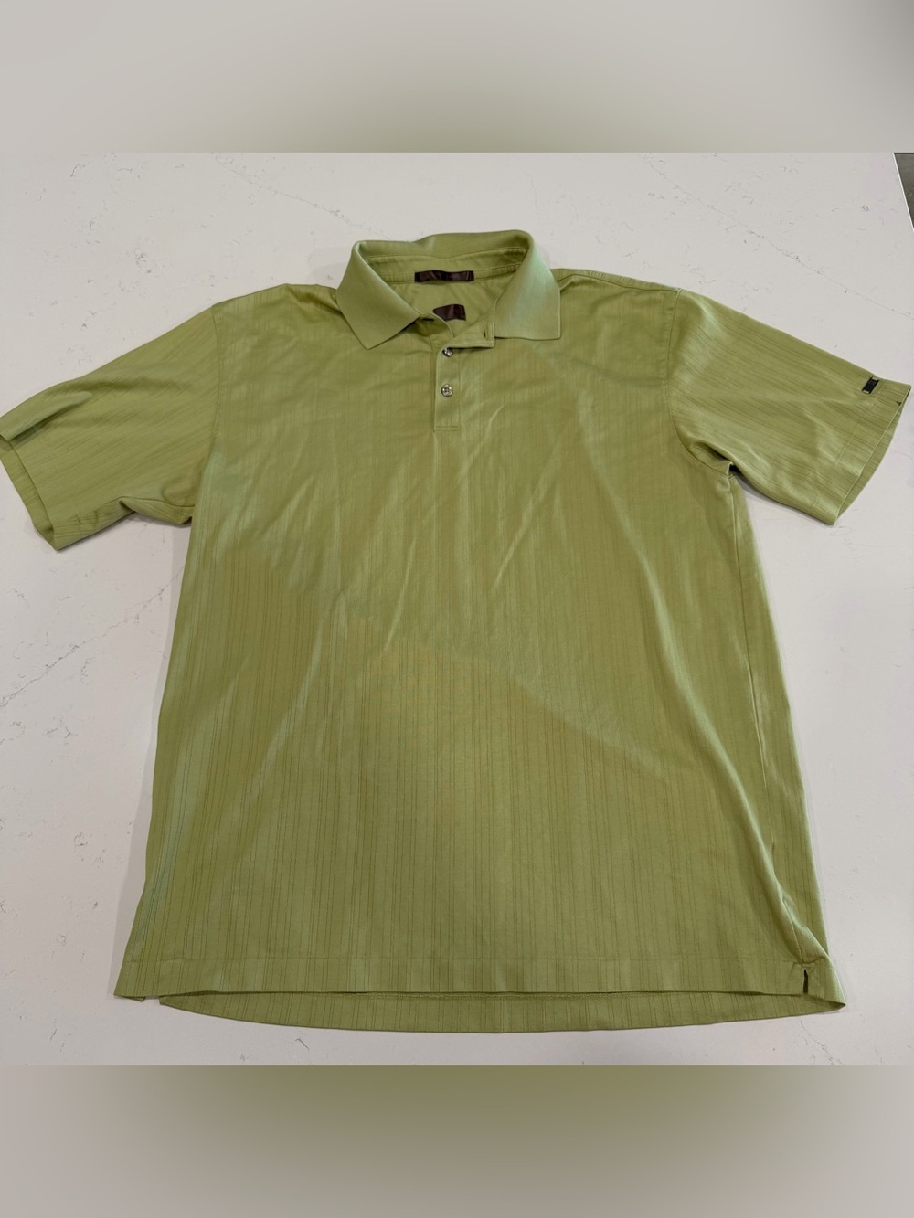Nike Tiger Woods Collection Men’s Olive Green Short-Sleeve Polo Shirt - Large
